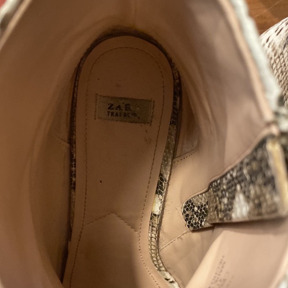 Zara Snakeskin 🐍 Print Boots - 41 - Picture 3 of 6